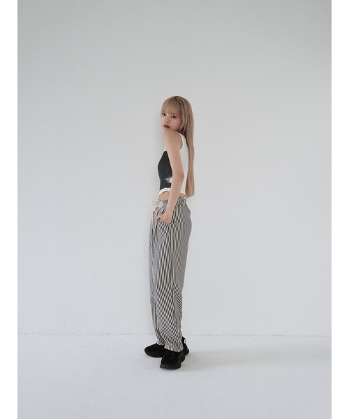 Uenui（ウニュイ）の「ストライプ ドローストリング ルーズ パンツ（スウェットパンツ・レディース・その他・FREE）」の16枚目の写真