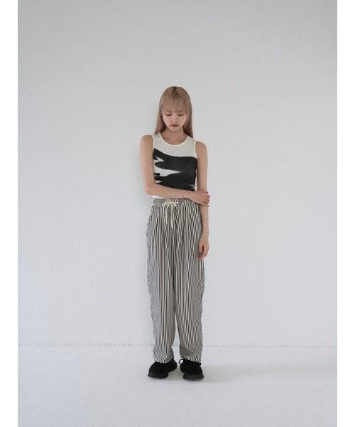 Uenui（ウニュイ）の「ストライプ ドローストリング ルーズ パンツ（スウェットパンツ・レディース・その他・FREE）」の20枚目の写真
