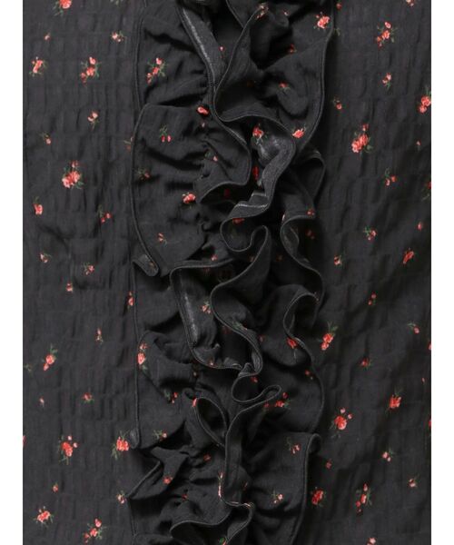 dazzlin(ダズリン)の「シュリンクフラワーフリルシャツ(シャツ/ブラウス・レディース・ブラック/ブラウン/ピンク/インディゴブルー/アイボリー・FREE)」の20枚目の写真