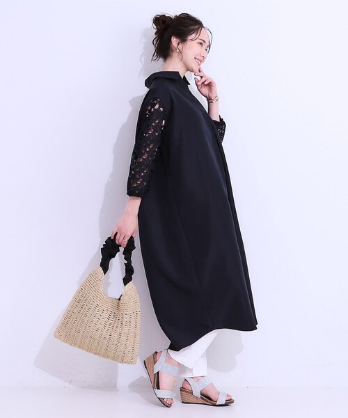 SHOO・LA・RUE(シューラルー)の「ペーパーフリルトートバッグ(トートバッグ・レディース・ブラック/イエロー/ネイビー・00)」の19枚目の写真