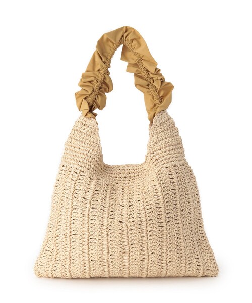 SHOO・LA・RUE(シューラルー)の「ペーパーフリルトートバッグ(トートバッグ・レディース・ブラック/イエロー/ネイビー・00)」の6枚目の写真