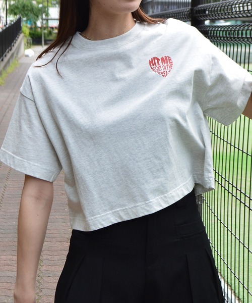 spiritoso(スピリトーゾ)の「【spiritoso】アソートクロップドTシャツ(Tシャツ/カットソー・レディース・その他3/その他2/その他1・FREE)」の1枚目の写真