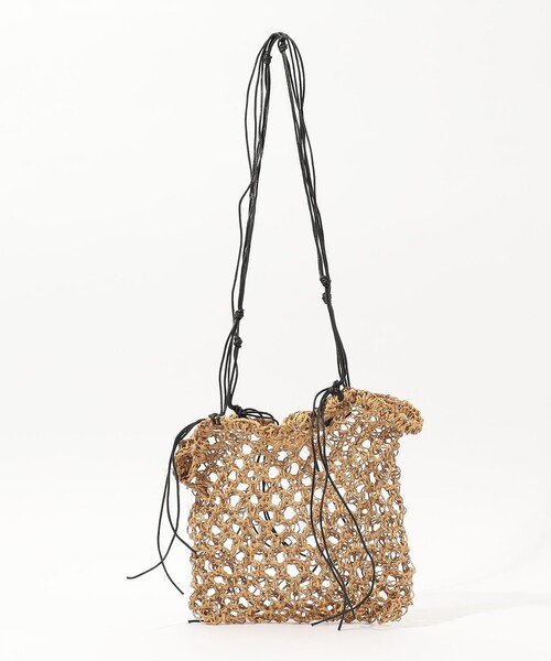 TOMORROWLAND （トゥモローランド）の「MANY RHIZOME RYE NET ショルダーバッグ（かごバッグ・レディース・ダークブラウン・FREE）」の8枚目の写真