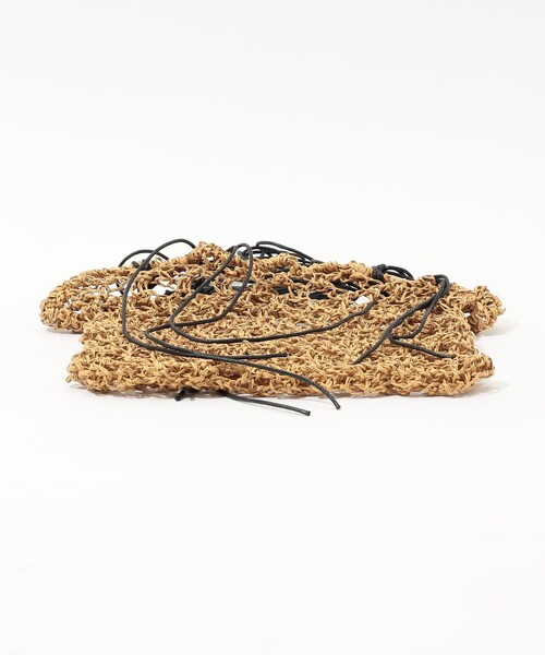 TOMORROWLAND （トゥモローランド）の「MANY RHIZOME RYE NET ショルダーバッグ（かごバッグ・レディース・ダークブラウン・FREE）」の2枚目の写真