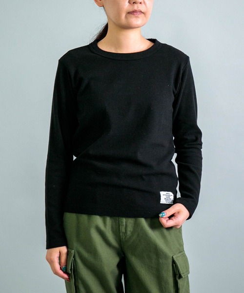 OMNIGOD オムニゴッド Long Sleeve T-shirt 59-025N OMNIGOD womens / オムニゴッド] KLフライス ロングスリーブTシャツ