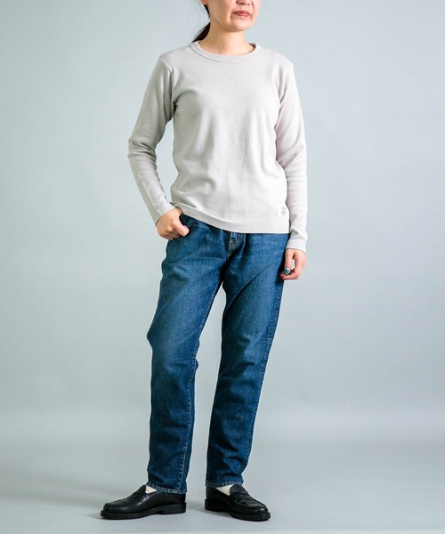 OMNIGOD（オムニゴッド）の「[OMNIGOD womens / オムニゴッド] KLフライス ロングスリーブＴシャツ（Tシャツ/カットソー・レディース・ブラック/グリーン/ホワイト/ライトグレー・3/2）」の10枚目の写真