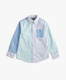 TOMMY HILFIGER | BOYS ストライプカラーブロックオックスフォードシャツ(シャツ/ブラウス)