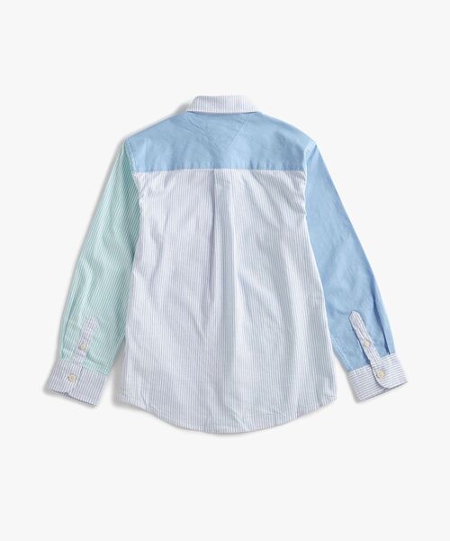 TOMMY HILFIGER（トミーヒルフィガー）の「BOYS ストライプカラーブロックオックスフォードシャツ（シャツ/ブラウス・キッズ・ライトブルー・140cm/160cm/150cm/130cm）」の2枚目の写真