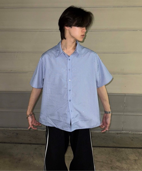 セール】ラインストーンチェックシャツ（シャツ/ブラウス）｜sedacle