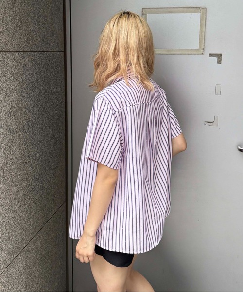 sedacle（セダクル）の「ラインストーンチェックシャツ（シャツ/ブラウス・レディース・ダークパープル/ネイビー/レッド/ライトブルー/サックスブルー/ピンク・SMALL/MEDIUM/LARGE）」の13枚目の写真