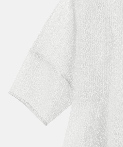 LE CIEL BLEU(ルシェルブルー)の「シアージャカードブラウス / Sheer Jacquard Blouse(シャツ/ブラウス・レディース・オフホワイト/ライトブルー/ブラック・38/36)」の5枚目の写真