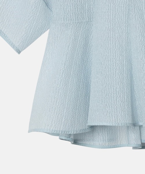 LE CIEL BLEU(ルシェルブルー)の「シアージャカードブラウス / Sheer Jacquard Blouse(シャツ/ブラウス・レディース・オフホワイト/ライトブルー/ブラック・38/36)」の20枚目の写真