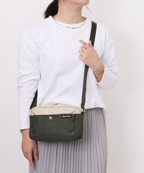 Legato Largo(レガートラルゴ)の「Legato Largo 撥水両立バッグ ミニショルダー(ショルダーバッグ・レディース・ネイビー/ブラック/ライトベージュ/オリーブ/グレー・FREE)」の7枚目の写真