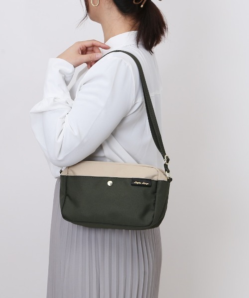 Legato Largo(レガートラルゴ)の「Legato Largo 撥水両立バッグ ミニショルダー(ショルダーバッグ・レディース・ネイビー/ブラック/ライトベージュ/オリーブ/グレー・FREE)」の21枚目の写真