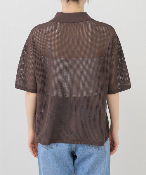 新品JOURNAL STANDARD relumeメッシュカーディガン　ブラウン メッシュカーディガン（カーディガン）｜JOURNAL STANDARD