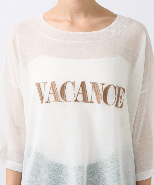 RIVE DROITE（リヴドロワ）の「【遊び心◎】シアーロゴニット（ニット/セーター・レディース・ブラック/ブラウン/オフホワイト・FREE）」の18枚目の写真