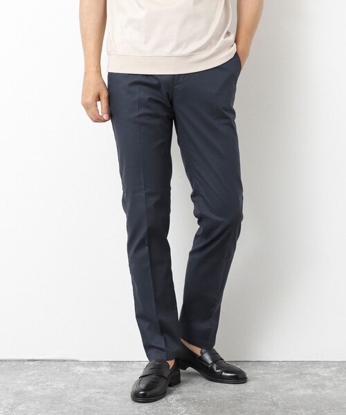 NOLLEY’S（ノーリーズ）の「《ビジカジ対応》【COOLMOTION】シャークスキン 接触冷感スリムフィット 25SS（チノパンツ・メンズ・サックスブルー/ネイビー/ベージュ/ライトグレー・S/M/L/XL/XXL）」の3枚目の写真