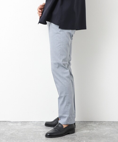 NOLLEY’S（ノーリーズ）の「《ビジカジ対応》【COOLMOTION】シャークスキン 接触冷感スリムフィット 25SS（チノパンツ・メンズ・サックスブルー/ネイビー/ベージュ/ライトグレー・S/M/L/XL/XXL）」の8枚目の写真