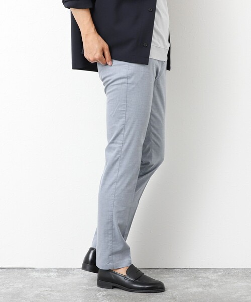 NOLLEY’S（ノーリーズ）の「《ビジカジ対応》【COOLMOTION】シャークスキン 接触冷感スリムフィット 25SS（チノパンツ・メンズ・サックスブルー/ネイビー/ベージュ/ライトグレー・S/M/L/XL/XXL）」の10枚目の写真