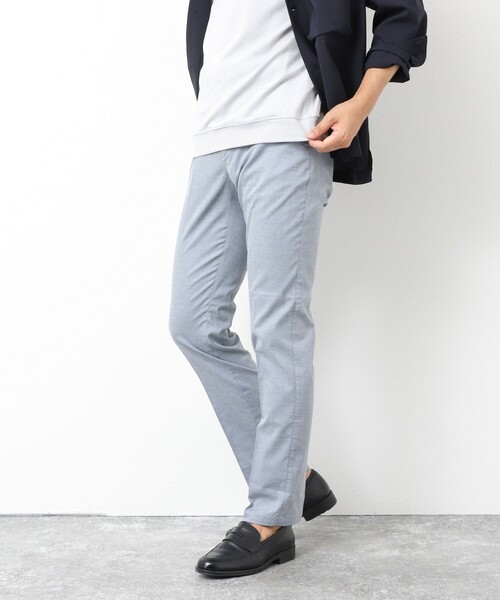 NOLLEY’S（ノーリーズ）の「《ビジカジ対応》【COOLMOTION】シャークスキン 接触冷感スリムフィット 25SS（チノパンツ・メンズ・サックスブルー/ネイビー/ベージュ/ライトグレー・S/M/L/XL/XXL）」の13枚目の写真
