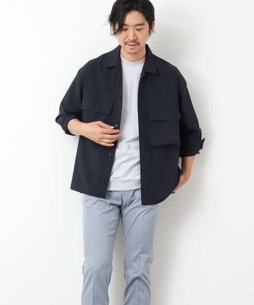 NOLLEY’S（ノーリーズ）の「《ビジカジ対応》【COOLMOTION】シャークスキン 接触冷感スリムフィット 25SS（チノパンツ・メンズ・サックスブルー/ネイビー/ベージュ/ライトグレー・S/M/L/XL/XXL）」の16枚目の写真