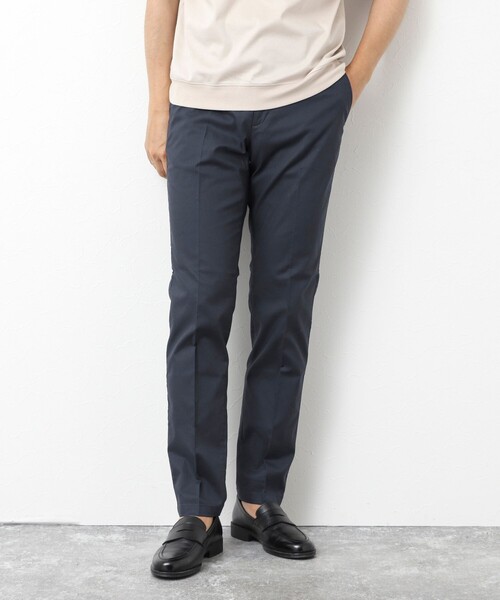 NOLLEY’S（ノーリーズ）の「《ビジカジ対応》【COOLMOTION】シャークスキン 接触冷感スリムフィット 25SS（チノパンツ・メンズ・サックスブルー/ネイビー/ベージュ/ライトグレー・S/M/L/XL/XXL）」の19枚目の写真