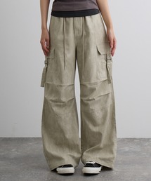 Washed Flared Cargo Pants / ウォッシュ加工カーゴパンツ / y2k