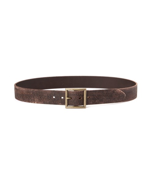 AVIREX（アヴィレックス）の「CRACK LEATHER BELT / クラックレザーベルト / AVIREX / アヴィレックス（ベルト・メンズ・ブラウン/ブラック・L/M）」の2枚目の写真
