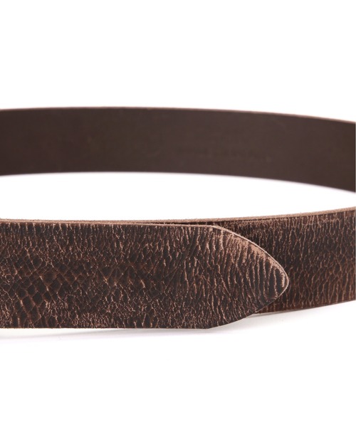AVIREX（アヴィレックス）の「CRACK LEATHER BELT / クラックレザーベルト / AVIREX / アヴィレックス（ベルト・メンズ・ブラウン/ブラック・L/M）」の6枚目の写真
