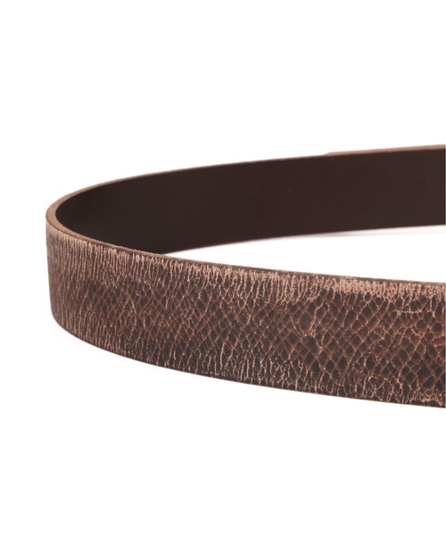AVIREX（アヴィレックス）の「CRACK LEATHER BELT / クラックレザーベルト / AVIREX / アヴィレックス（ベルト・メンズ・ブラウン/ブラック・L/M）」の5枚目の写真