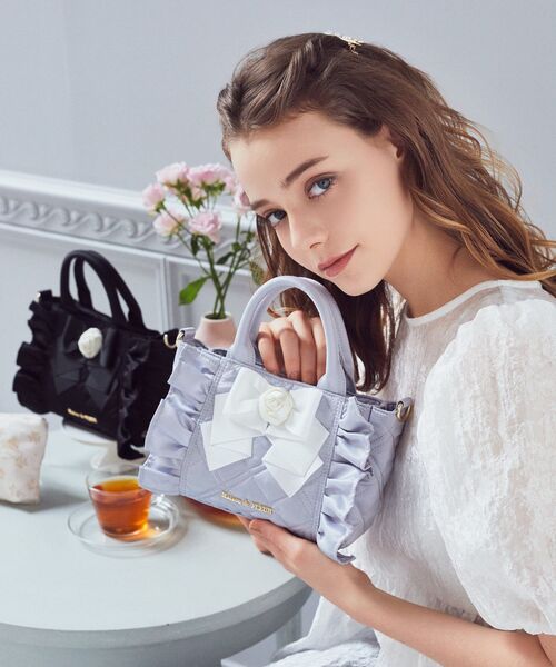 セール】ローズ2Wayキルティングミニトートバッグ（トートバッグ