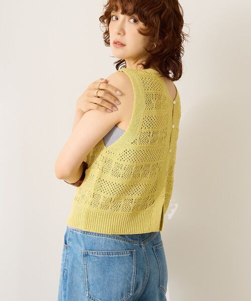 AMERICAN HOLIC(アメリカンホリック)の「【前後2WAY】レース編みニットベスト(ベスト・レディース・アイボリー/その他6/ブラック/チャコールグレー・M/L)」の20枚目の写真