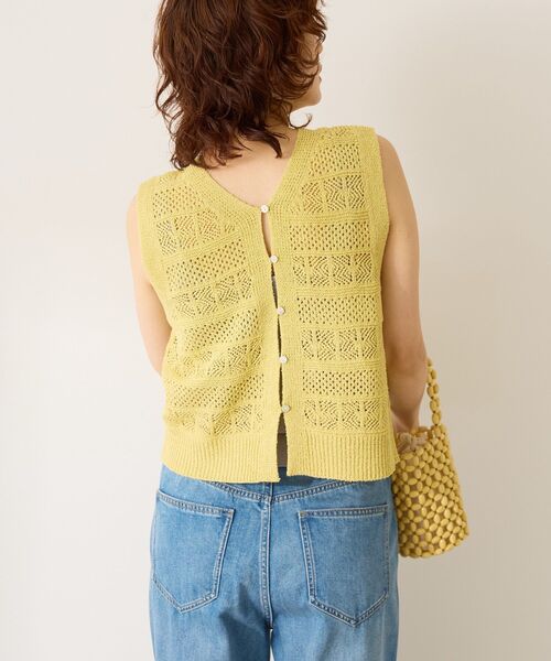 AMERICAN HOLIC(アメリカンホリック)の「【前後2WAY】レース編みニットベスト(ベスト・レディース・アイボリー/その他6/ブラック/チャコールグレー・M/L)」の21枚目の写真