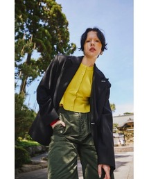 OMMO（オーエムエムオー）の「VEST LAYERED BIG SHOULDER JK（テーラードジャケット）」