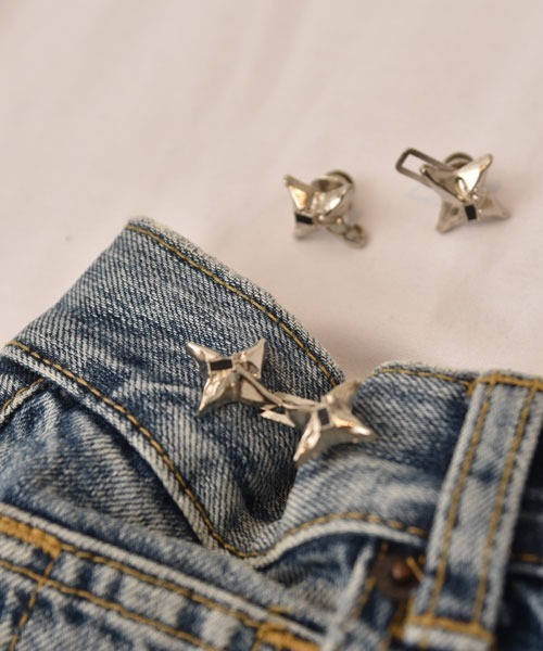 VIBGYOR Women(ヴィブジョー ウィメン)の「【urge select】キラキラモチーフ ウェスト調節フック【同色2個セット】(ベルト・レディース・シルバー系1/シルバー系2・FREE)」の7枚目の写真