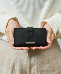 PADRONE MUSEUM（パドローネミュージアム）の「PADRONE パドローネ / Compact wallet03(snap closure) モストロレザー サフィアーノレザーコンパクトウォレット 2つ折り財布 / PG9995-5011（財布）」