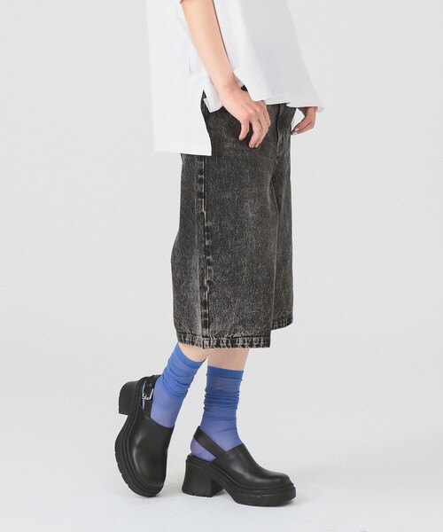 Ray BEAMS（レイビームス）の「デニム ハーフ パンツ（その他パンツ・レディース・ブラック/ブルー系その他4・0/1）」の14枚目の写真