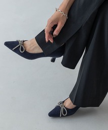 sacco balletti パンプス リボン ネイビー 371/2 24.0 sacco balletti パンプス リボン ネイビー 371/2 24.0 - メルカリ