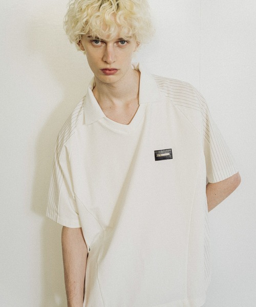 HARE（ハレ）の「シルバーパーツゲームシャツ(HARE)（Tシャツ/カットソー・メンズ・ホワイト/ブラック/ピンク・FREE）」の2枚目の写真