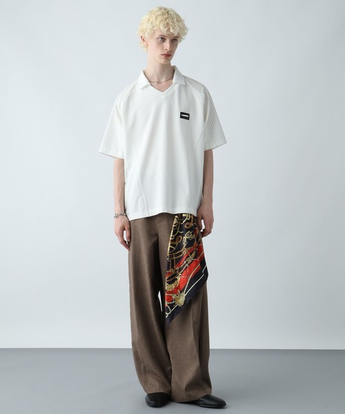 HARE（ハレ）の「シルバーパーツゲームシャツ(HARE)（Tシャツ/カットソー・メンズ・ホワイト/ブラック/ピンク・FREE）」の4枚目の写真