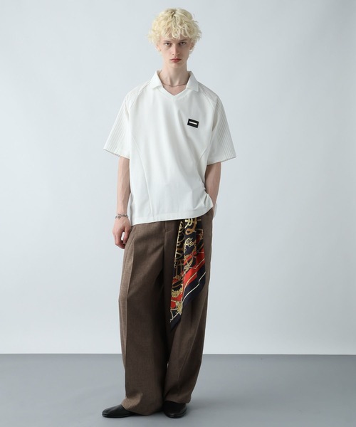 HARE（ハレ）の「シルバーパーツゲームシャツ(HARE)（Tシャツ/カットソー・メンズ・ホワイト/ブラック/ピンク・FREE）」の5枚目の写真