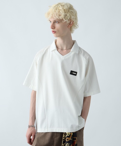 HARE（ハレ）の「シルバーパーツゲームシャツ(HARE)（Tシャツ/カットソー・メンズ・ホワイト/ブラック/ピンク・FREE）」の10枚目の写真