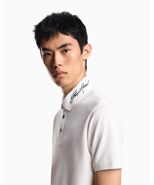 セール】【エンポリオ アルマーニ】ポロシャツ ピケ シグネチャーロゴ