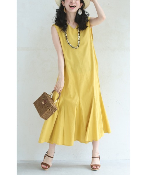 cawaii（カワイイ）の「大人の遊び心 夏カラーワンピース（ワンピース・レディース・グリーン/ピンク/ブルー/イエロー/レッド・FREE）」の3枚目の写真