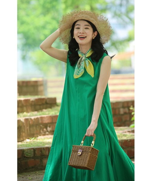 cawaii（カワイイ）の「大人の遊び心 夏カラーワンピース（ワンピース・レディース・グリーン/ピンク/ブルー/イエロー/レッド・FREE）」の6枚目の写真