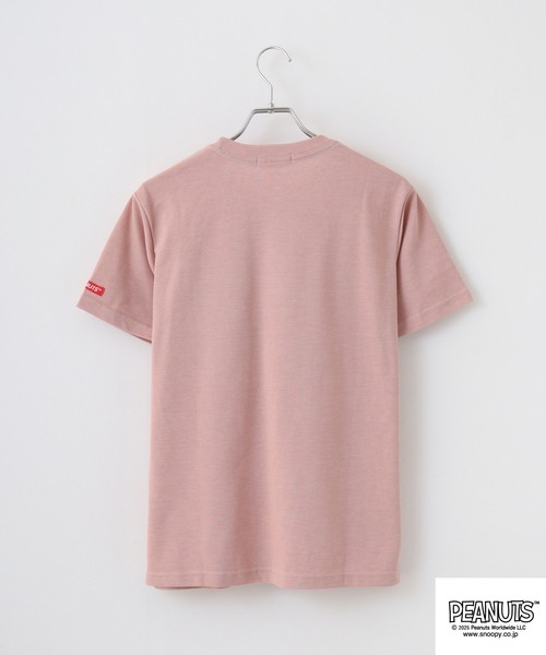 PEANUTS(ピーナッツ)の「PEANUTS 兄弟柄プリント鹿の子半袖Tシャツ(Tシャツ/カットソー・メンズ・ブラック/ピンクベージュ/杢グレー・M/L/LL)」の12枚目の写真