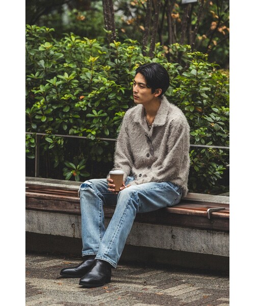 BEAMS（ビームス）の「リラックスフィット フリンジ シャツ（シャツ/ブラウス・メンズ・ベージュ系その他/ブラック・S/M/L/XL）」の6枚目の写真