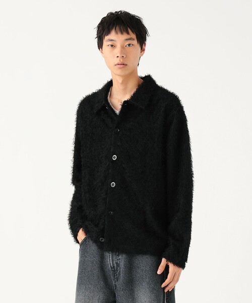 BEAMS（ビームス）の「リラックスフィット フリンジ シャツ（シャツ/ブラウス・メンズ・ベージュ系その他/ブラック・S/M/L/XL）」の11枚目の写真