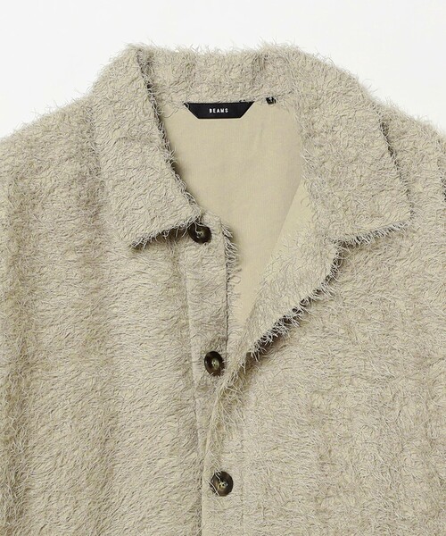 BEAMS（ビームス）の「リラックスフィット フリンジ シャツ（シャツ/ブラウス・メンズ・ベージュ系その他/ブラック・S/M/L/XL）」の16枚目の写真