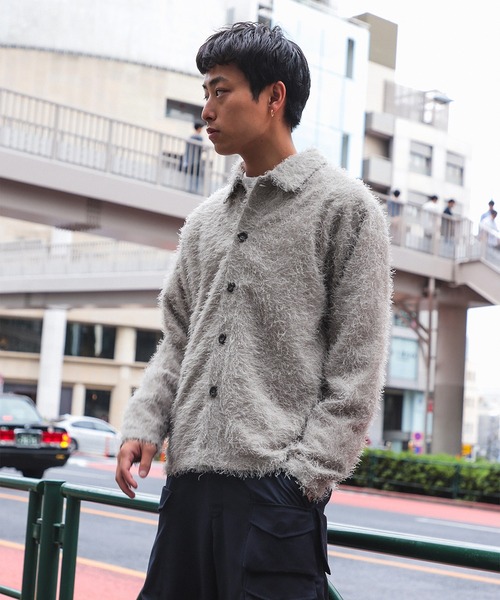 BEAMS（ビームス）の「リラックスフィット フリンジ シャツ（シャツ/ブラウス・メンズ・ベージュ系その他/ブラック・S/M/L/XL）」の4枚目の写真